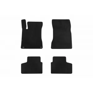 Three-layer textile floor mats suitable for Mercedes GLB X247 after 2020, set of 4 pieces, black