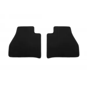 Three-layer textile floor mats suitable for Renault Alaskan after 2017, set of 4 pieces, black