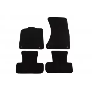 Three-layer textile floor mats suitable for Audi Q5 2008-2016, set of 4 pieces, black