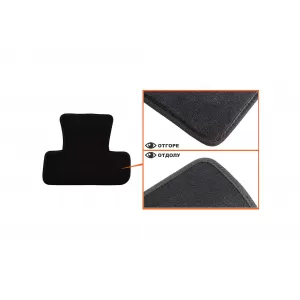 Three-layer textile floor mats suitable for Audi Q5 2008-2016, set of 4 pieces, black