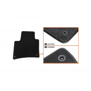 Mochete textile cu trei straturi, potrivite pentru VW Touareg, Porsche Cayenne 2010-2018, set de 4 bucăți, negru-image-6242874