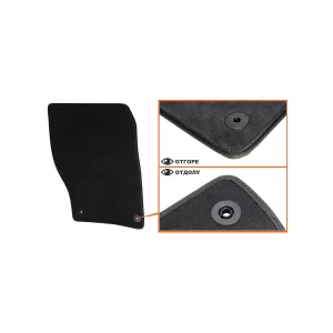 Mochete textile cu trei straturi, potrivite pentru VW Touareg, Porsche Cayenne 2010-2018, set de 4 bucăți, negru-image-6242875