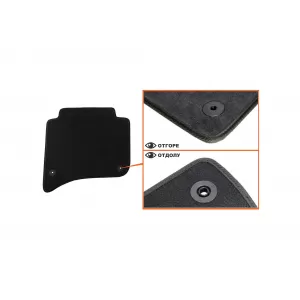 Mochete textile cu trei straturi, potrivite pentru VW Touareg, Porsche Cayenne 2010-2018, set de 4 bucăți, negru-image-6242876
