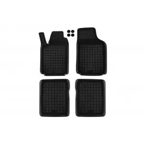 Mochete din cauciuc specifice, potrivite pentru Audi A2 1999-2005, set de 4 piese, culoare neagră