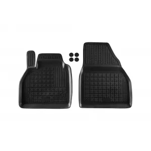 Mochete din cauciuc specifice, potrivite pentru Renault Kangoo 2008-2021, față, set de 2 piese, culoare neagră