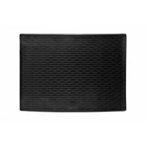 Rubber trunk mat by Rigum suitable for Ford Focus hatchback after 2018, with spare wheel