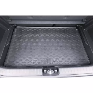Covor de cauciuc pentru portbagaj de la Rigum, potrivit pentru Hyundai i20 hatchback după 2020, cu podeaua portbagajului în poziția superioară-image-6243347