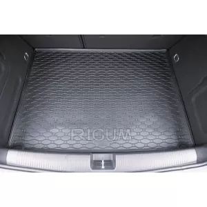 Rubber trunk mat by Rigum suitable for Opel Astra K hatchback after 2015, with spare wheel