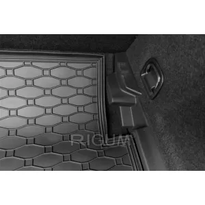 Covor de cauciuc pentru portbagaj de la Rigum, potrivit pentru Seat Leon hatchback după 2020, cu podeaua portbagajului în poziția superioară sau inferioară-image-6243647