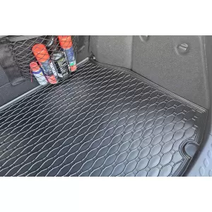Covor de portbagaj din cauciuc de la Rigum potrivit pentru Toyota C-HR după 2016 cu podeaua portbagajului în poziția superioară, negru-image-6243818