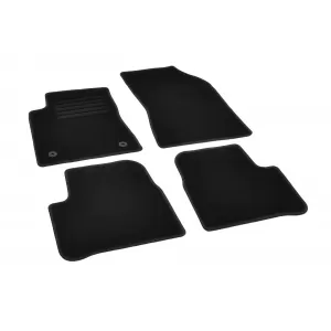 Textile floor mats by Rigum suitable for Citroen C3 after 2016, set of 4 pieces, black