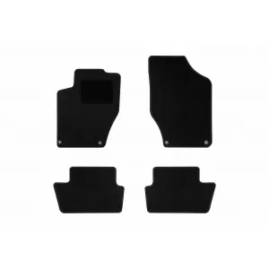 Textile floor mats by Rigum suitable for Citroen C4 2010-2018, set of 4 pieces, black