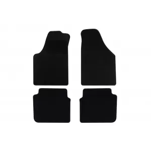 Textile floor mats by Rigum suitable for Fiat Idea 2003-2012, set of 4 pieces, black