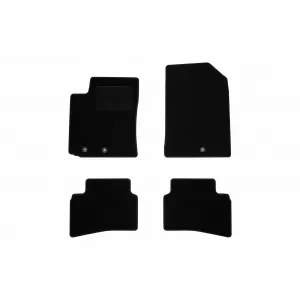 Textile floor mats by Rigum suitable for KIA Rio after 2017, set of 4 pieces, black