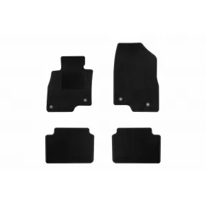 Textile floor mats by Rigum suitable for Mazda 3 2013-2019, set of 4 pieces, black