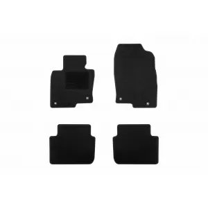 Textile floor mats by Rigum suitable for Mazda Cx-5 after 2017, set of 4 pieces, black