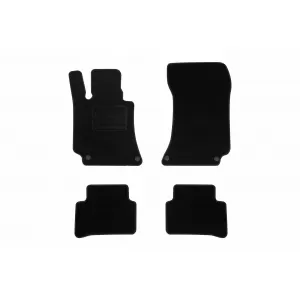 Textile floor mats by Rigum suitable for Mercedes E class W212 2009-2016, set of 4 pieces, black