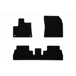 Textile floor mats by Rigum suitable for Opel Combo 5m L1 after 2018, set of 4 pieces, black