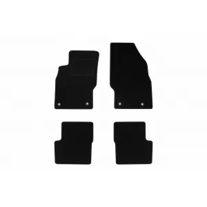 Textile floor mats by Rigum suitable for Opel Corsa D 2006-2014, set of 4 pieces, black
