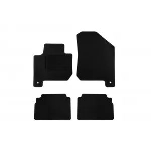 Textile floor mats by Rigum suitable for Kia Soul EV 2014-2019, set of 4 pieces, black