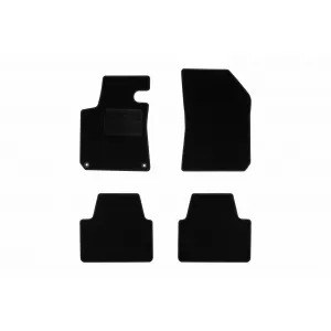 Textile floor mats by Rigum suitable for Peugeot 308 SW 2014-2021, set of 4 pieces, black