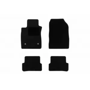 Textile floor mats by Rigum suitable for Renault Clio 2012-2019, set of 4 pieces, black