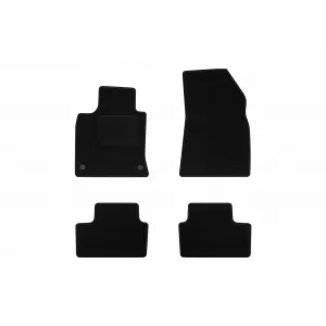 Textile floor mats by Rigum suitable for Renault Clio after 2019, set of 4 pieces, black
