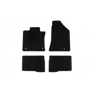 Textile floor mats by Rigum suitable for Ssangyong Korando after 2019, set of 4 pieces, black