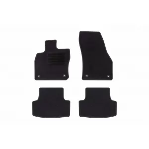 Textile floor mats by Rigum suitable for Seat Ateca after 2016, set of 4 pieces, black