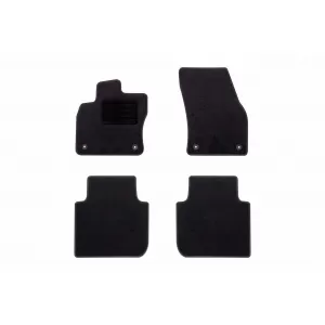 Textile floor mats by Rigum suitable for Skoda Kodiaq after 2017, set of 4 pieces, black