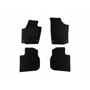 Textile floor mats by Rigum suitable for Seat Toledo 2012-2019, set of 4 pieces, black