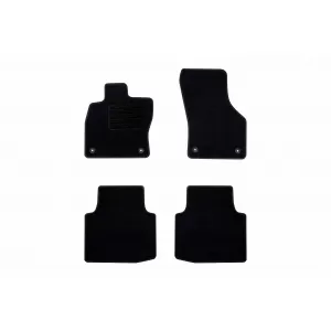 Textile floor mats by Rigum suitable for Skoda Superb after 2015, set of 4 pieces, black