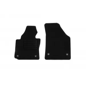 Textile floor mats by Rigum suitable for Volkswagen Caddy 2M 2005-2021, set of 2 pieces, black
