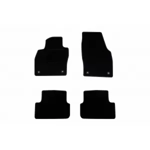 Textile floor mats by Rigum suitable for Volkswagen Polo after 2017, set of 4 pieces, black
