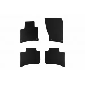 Textile floor mats by Rigum suitable for Porsche Cayenne 2010-2018, set of 4 pieces, black