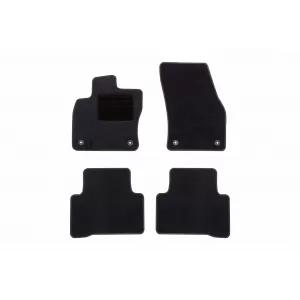 Textile floor mats by Rigum suitable for Volkswagen Touran after 2015, set of 4 pieces, black
