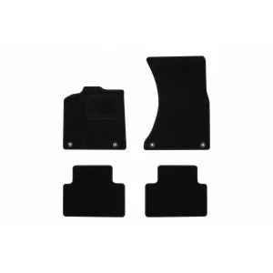 Textile floor mats by Rigum suitable for Porsche Macan after 2014, set of 4 pieces, black