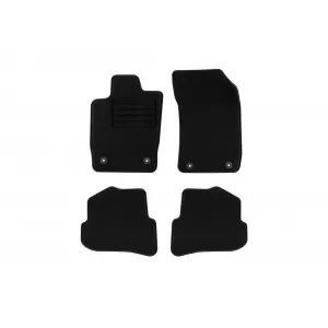 Textile floor mats by Rigum suitable for Audi A1 2010-2018, set of 4 pieces, black