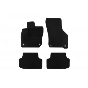 Textile floor mats by Rigum suitable for Audi A3 after 2020, set of 4 pieces, black