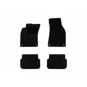 Textile floor mats by Rigum suitable for Audi A6 2004-2006, set of 4 pieces, black