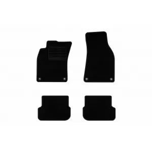 Textile floor mats by Rigum suitable for Audi A6 2006-2011, set of 4 pieces, black