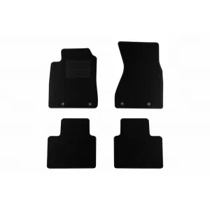 Textile floor mats by Rigum suitable for Audi A8 2001-2003, set of 4 pieces, black