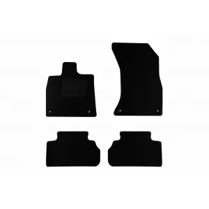 Textile floor mats by Rigum suitable for Audi Q5, Sportback after 2016, set of 4 pieces, black