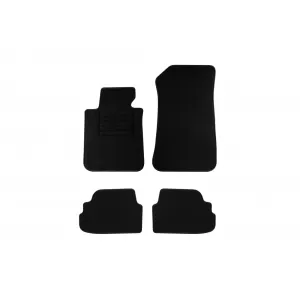 Textile floor mats by Rigum suitable for BMW 1 series E82 2005-2012, set of 4 pieces, black