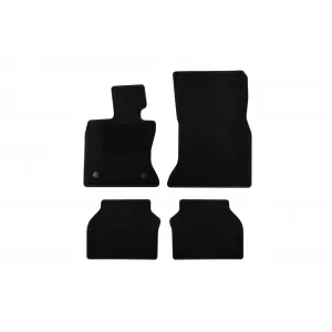 Mochete textile de la Rigum potrivite pentru BMW 5 series Gran Turismo F07 2010-2017, set de 4 bucăți, negru