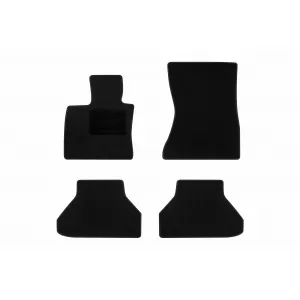 Textile floor mats by Rigum suitable for BMW X6 E71 2008-2014, set of 4 pieces, black