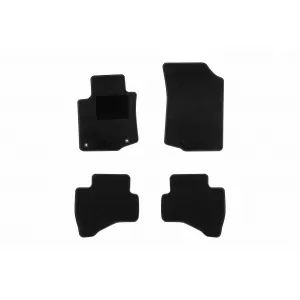 Textile floor mats by Rigum suitable for Citroen C1 2011-2014, set of 4 pieces, black