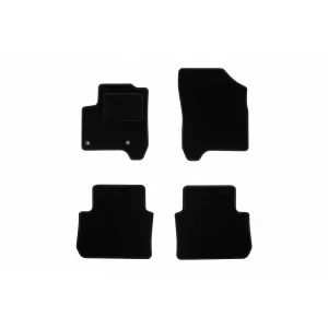 Textile floor mats by Rigum suitable for Citroen C3 Picasso 2009-2017, set of 4 pieces, black