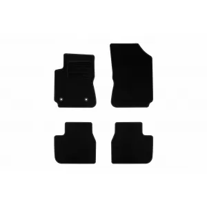 Textile floor mats by Rigum suitable for Citroen C4 Cactus after 2014, set of 4 pieces, black