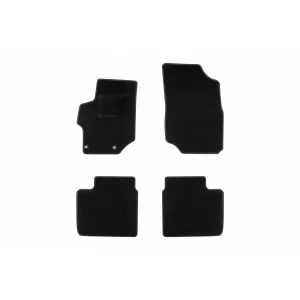 Textile floor mats by Rigum suitable for Citroen C-elysee after 2012, set of 4 pieces, black